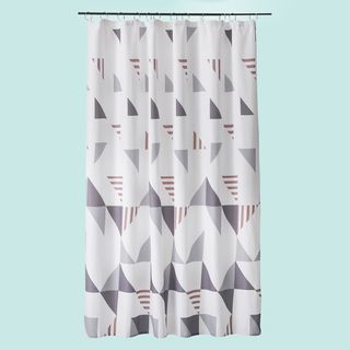 Modrn Scandinavische Driehoek Shower Curtain