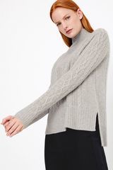 Pure Cashmere Relaxed Fit gebreide kabeltrui