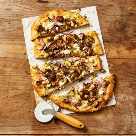 vleesloze maaltijdenpakket champignon en spruitjes pizza