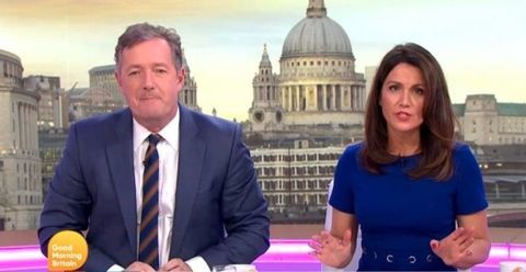 Susanna Reid en Piers Morgan op Good Morning Britain